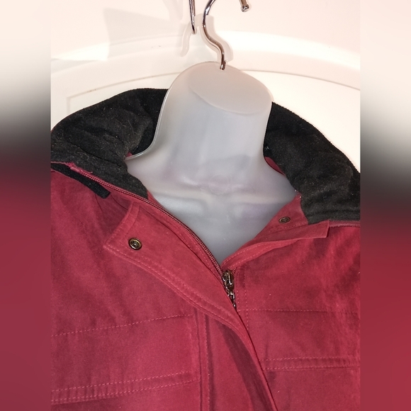 burgundy Red Merlo FORECASTER Winter Fall Jacket (#1,211) - Picture 5 of 12